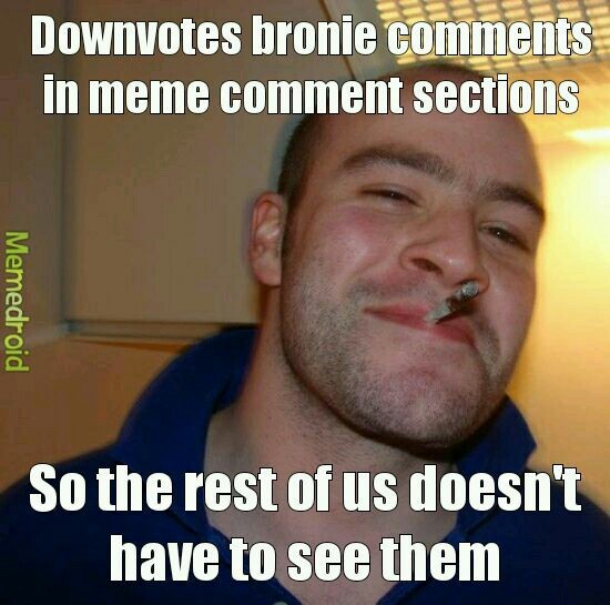 Thank you, to all brony downvoters. - meme