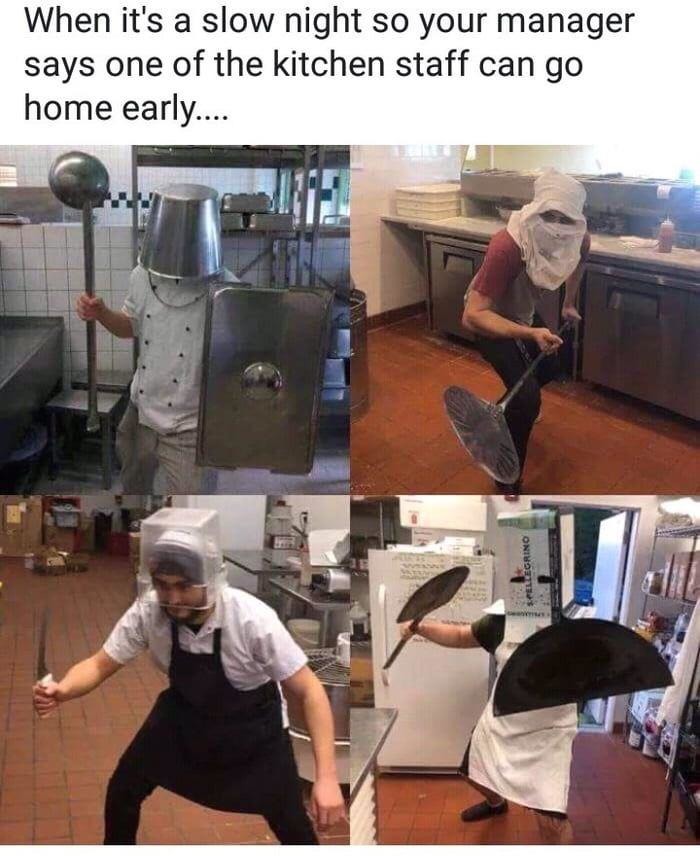 if u can't handle the heat get out of the kitchen - meme
