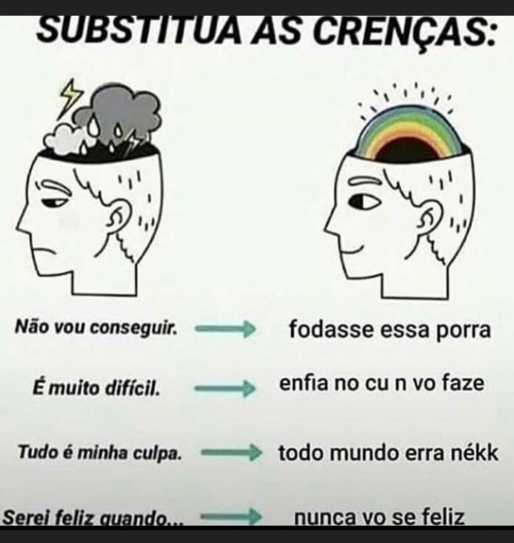 Quase nada na vida merece preocupação - meme