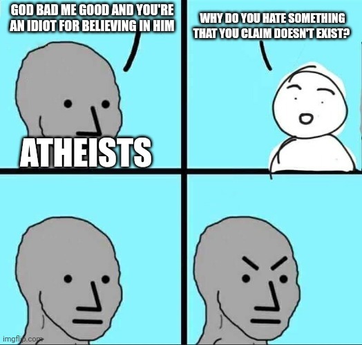 Atheism is cancer - meme