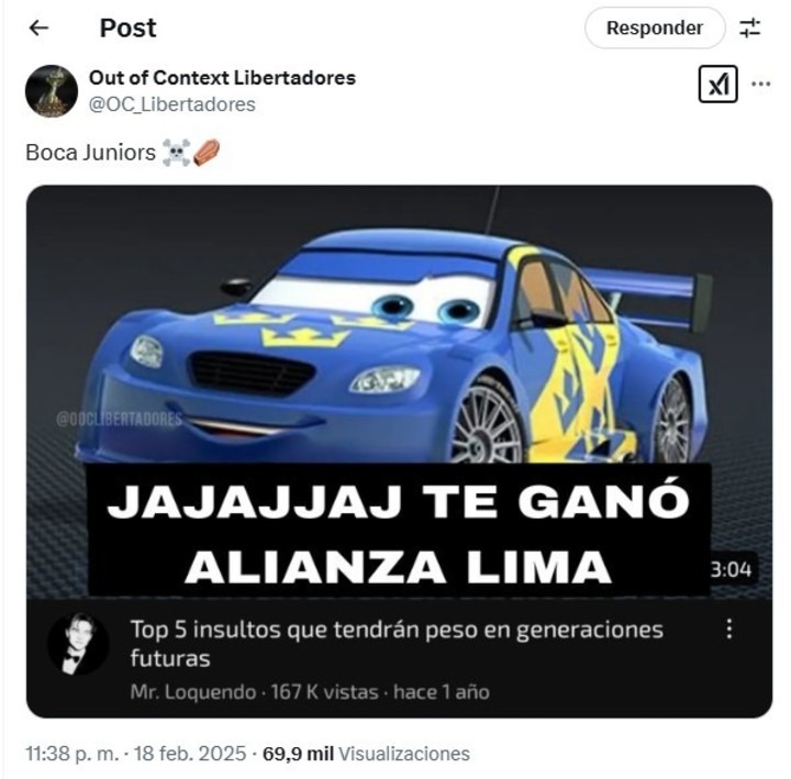 Meme sobre el partido de ayer