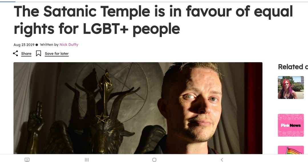 Satanists are now more accepting than 99% Of Christians Here Put Together - meme