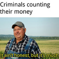 Criminals counting their money
