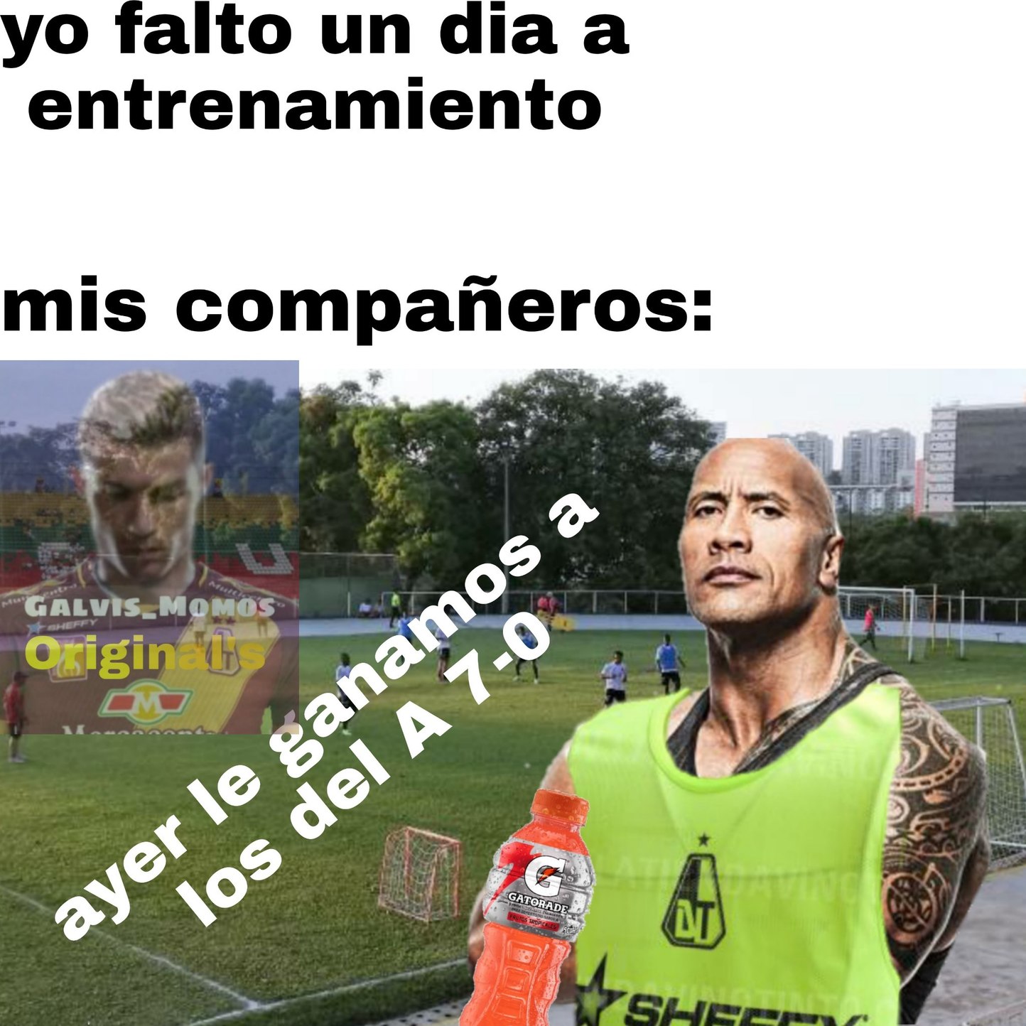 Nunca me dieron gatorade - meme