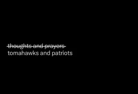 Tomahawks and patriots - meme
