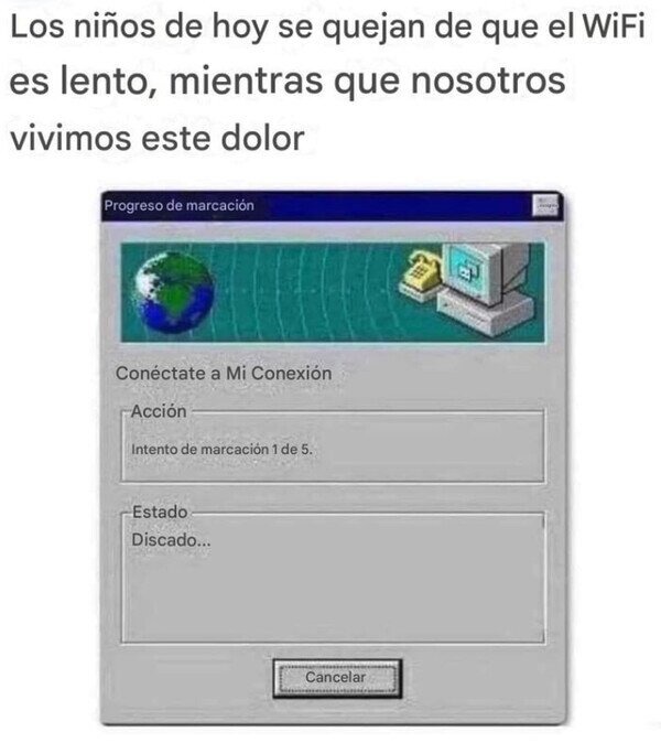 Era peor cuando ponía, previsión de descarga en 5 años - meme