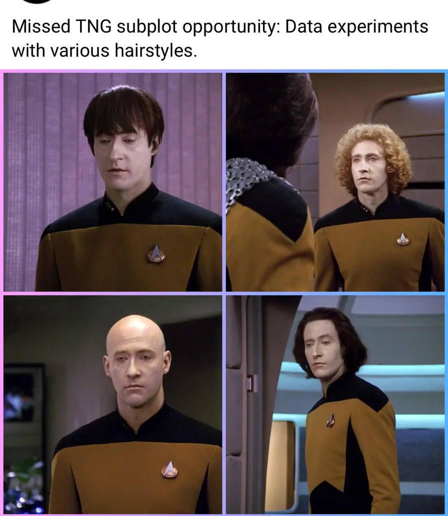 I am experimenting with hairstyles, captain - meme