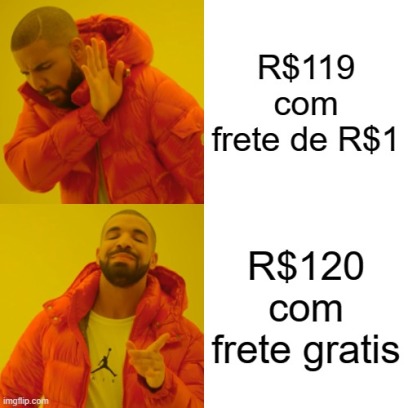 População brasileira comprando no mercado livre - meme