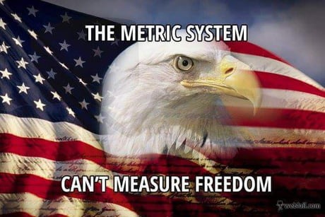 Metric system meme for Memorial Day