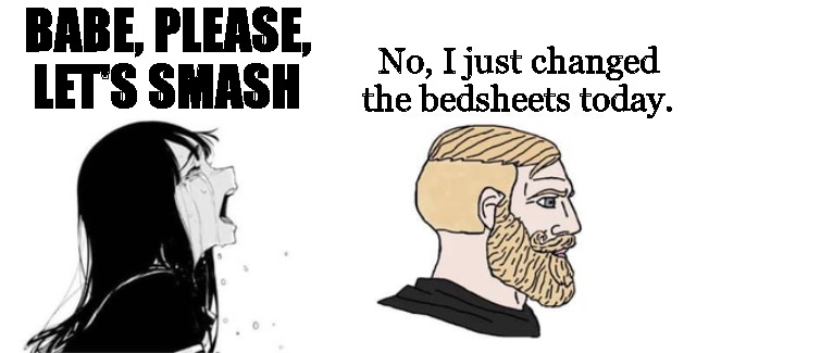 I Have To Keep The Bed As Clean As Possible For At least One Day - meme