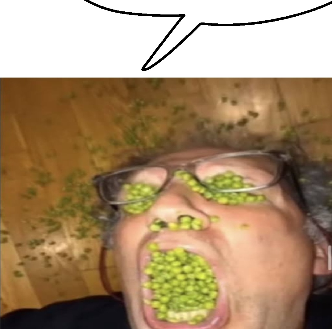 Hombre guisante - meme