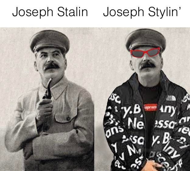Communiste mais avec du style - meme