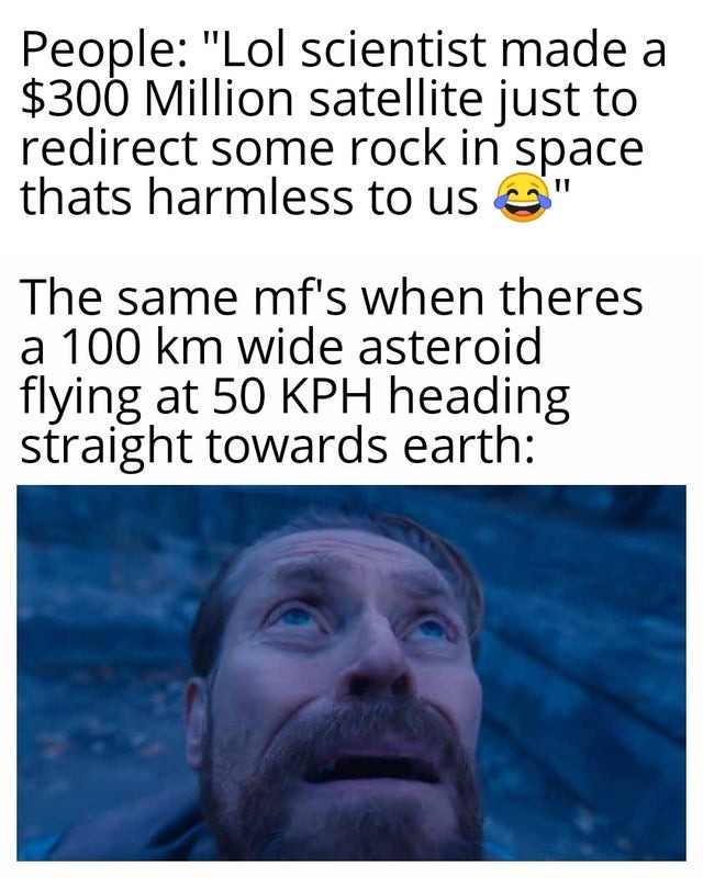 Nasa and the asteroid - meme