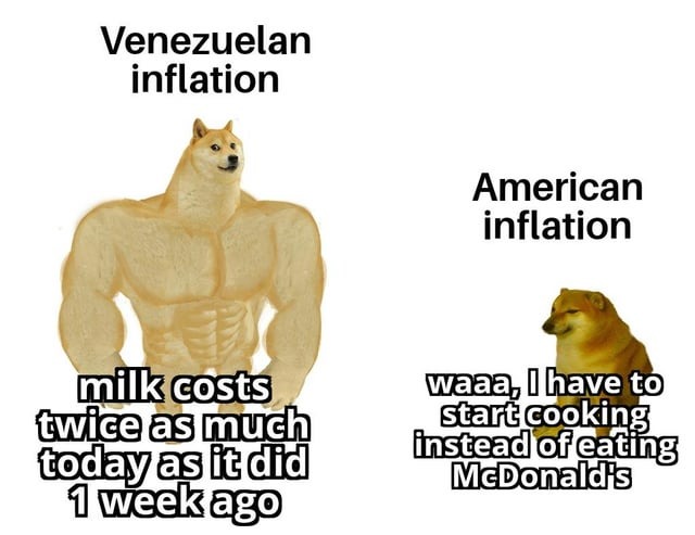 Venezuelan inflation - meme