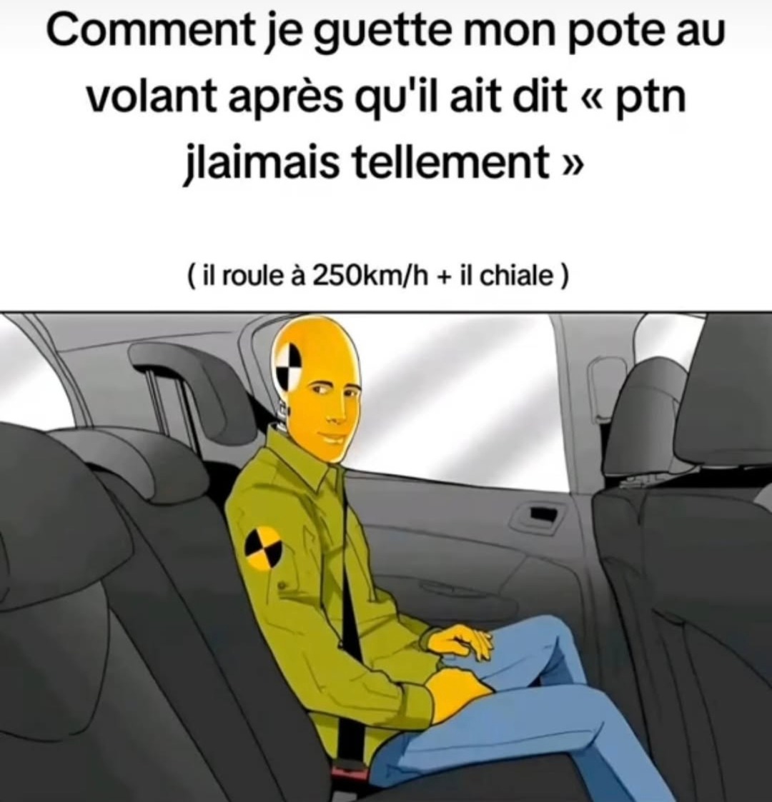 Quand ton pote déprime et conduit comme Fast & Furious - meme