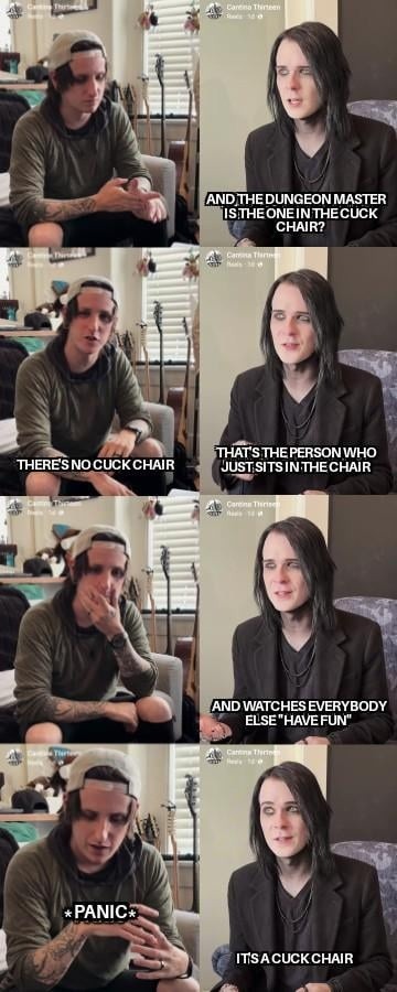 Bro got assigned the cuck chair in DnD - meme
