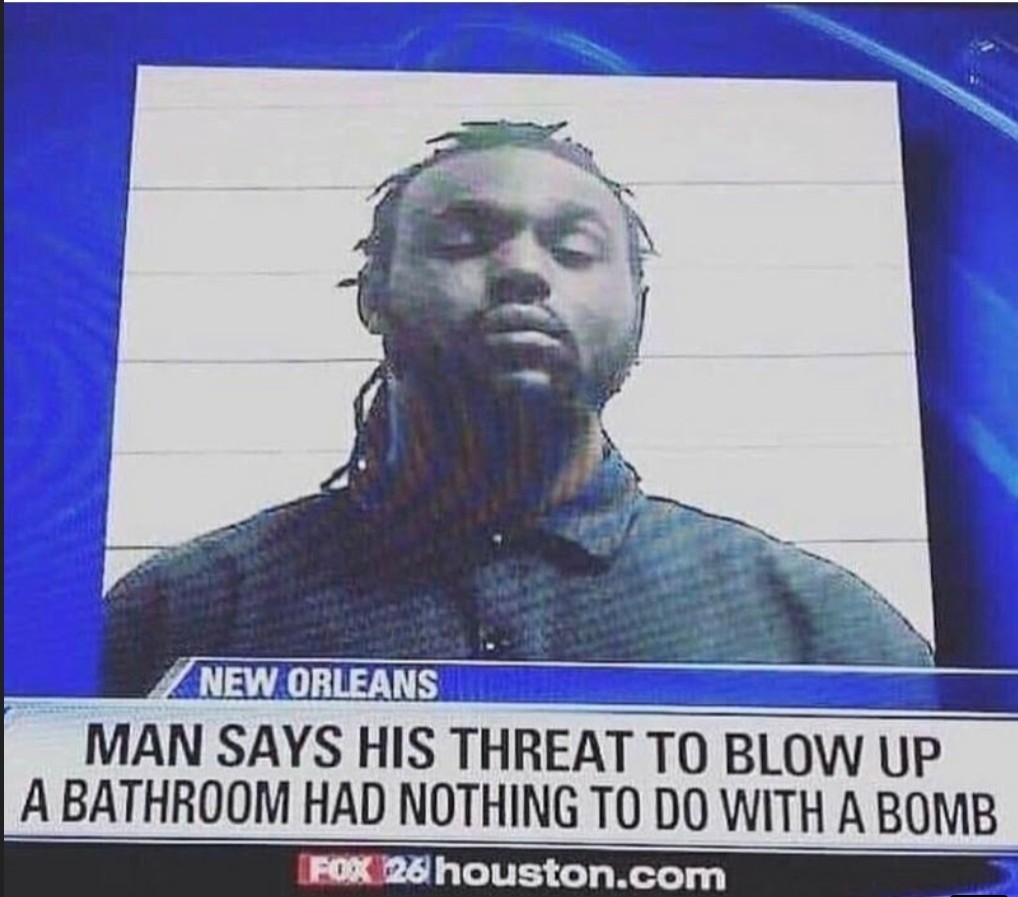My guy just wanted to blow up the toilet - meme