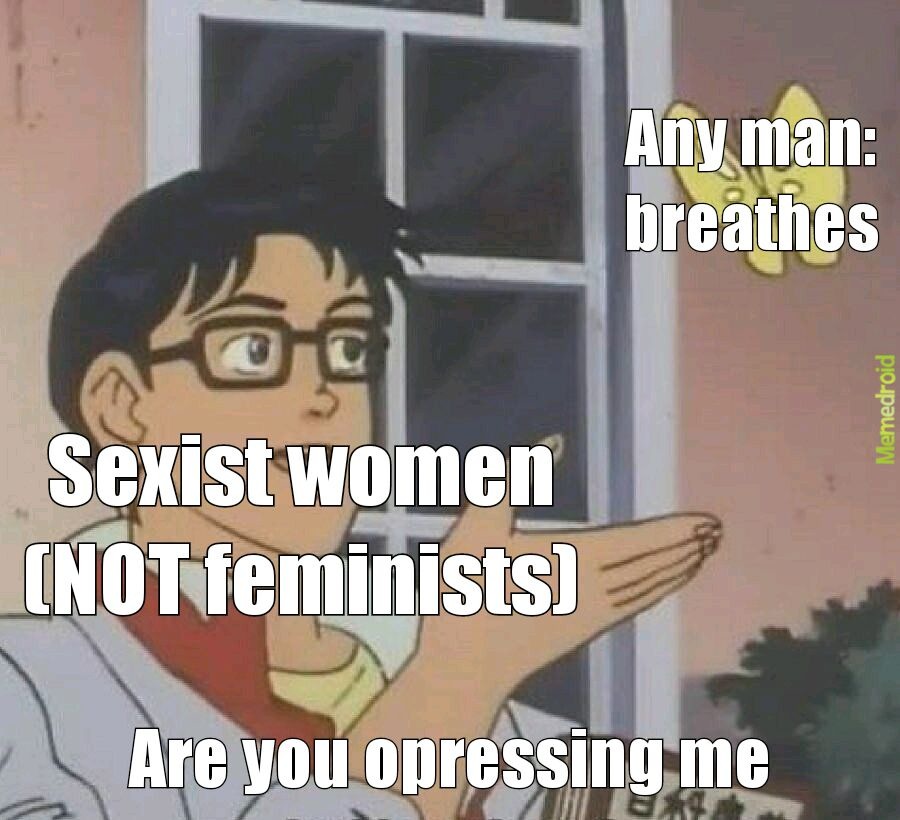 I despise those who hide behind the feminist movement but aren't more than filthy sexists - meme