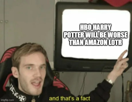HBO Harry potter series will be worse than the Rings of power - meme