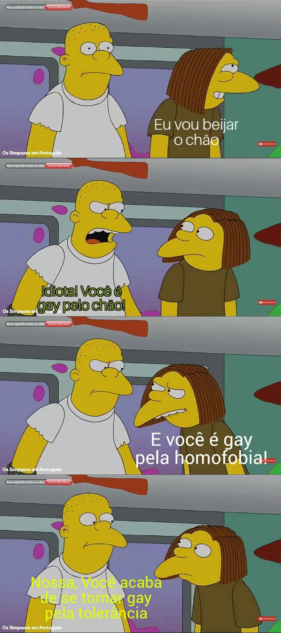 A todos quem comenta gay em meme de anime