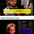 No es joda, Chucky hasta salió en la WWE, en entrevistas y vi una portada de un vídeo de Visa Brasil