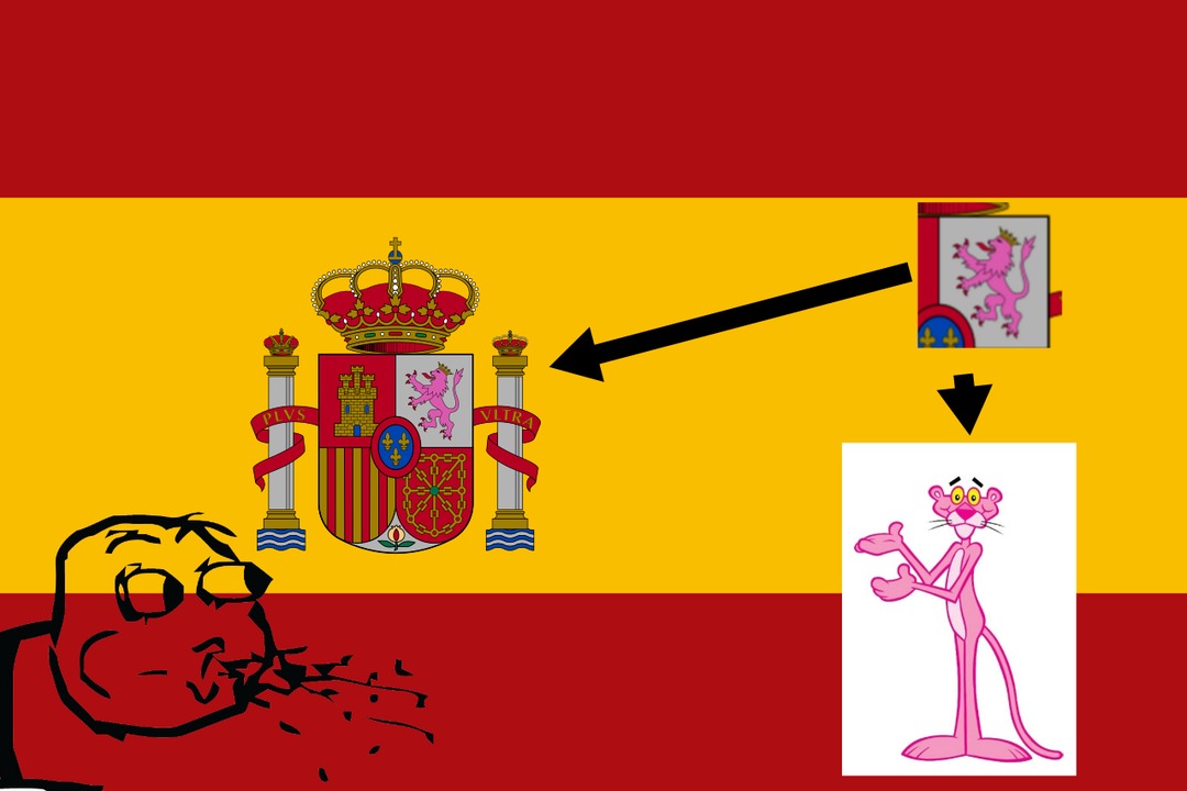 CONFIRMADO!!! España tiene lazos con la Pantera rosada - meme