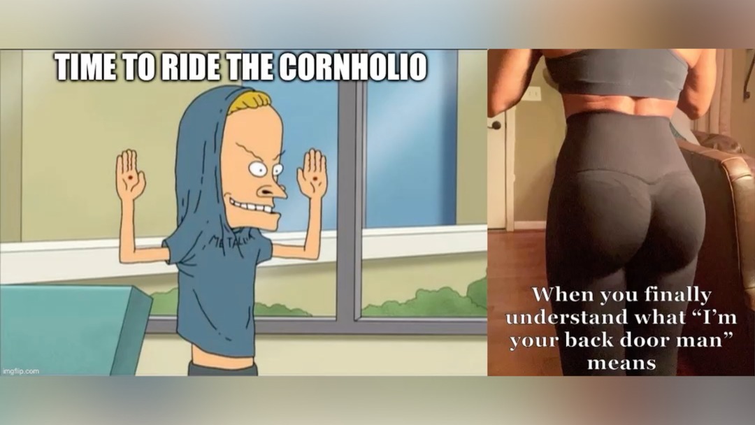 Cornholio ride - meme