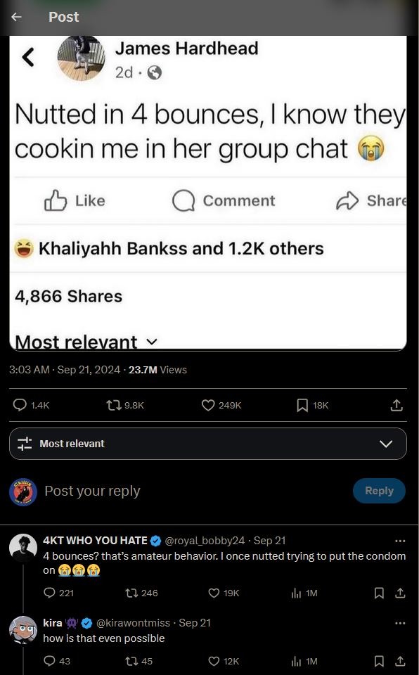 amateur behavior - meme