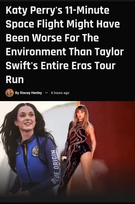 Katy Perry’s space trip really said 'screw the ozone' - meme