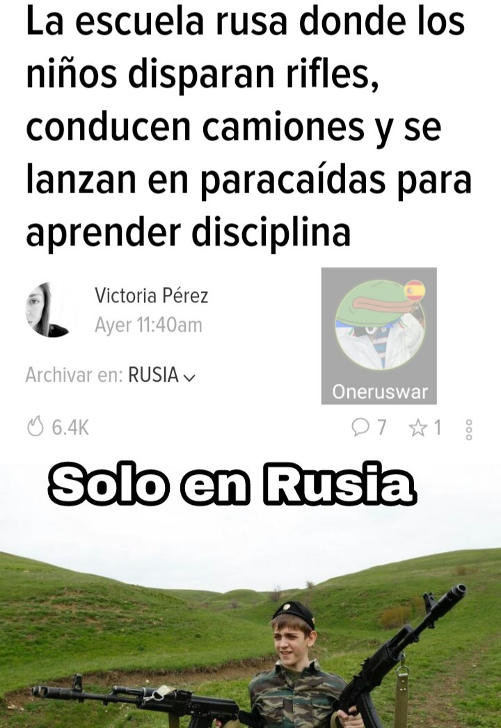 Solo en Rusia - meme