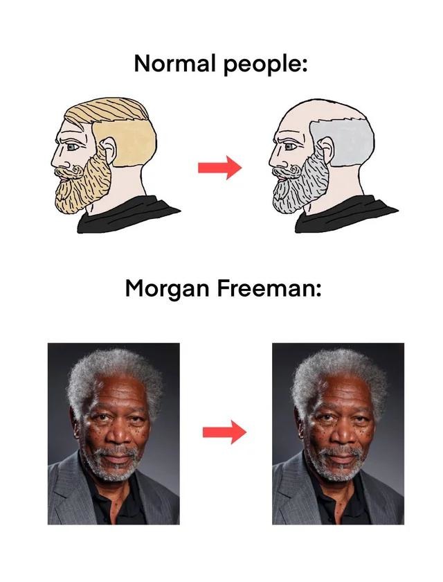 Morgan Freeman is forever - meme