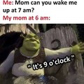 Mom at 9 am