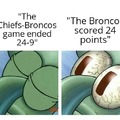Broncos scored 24 points