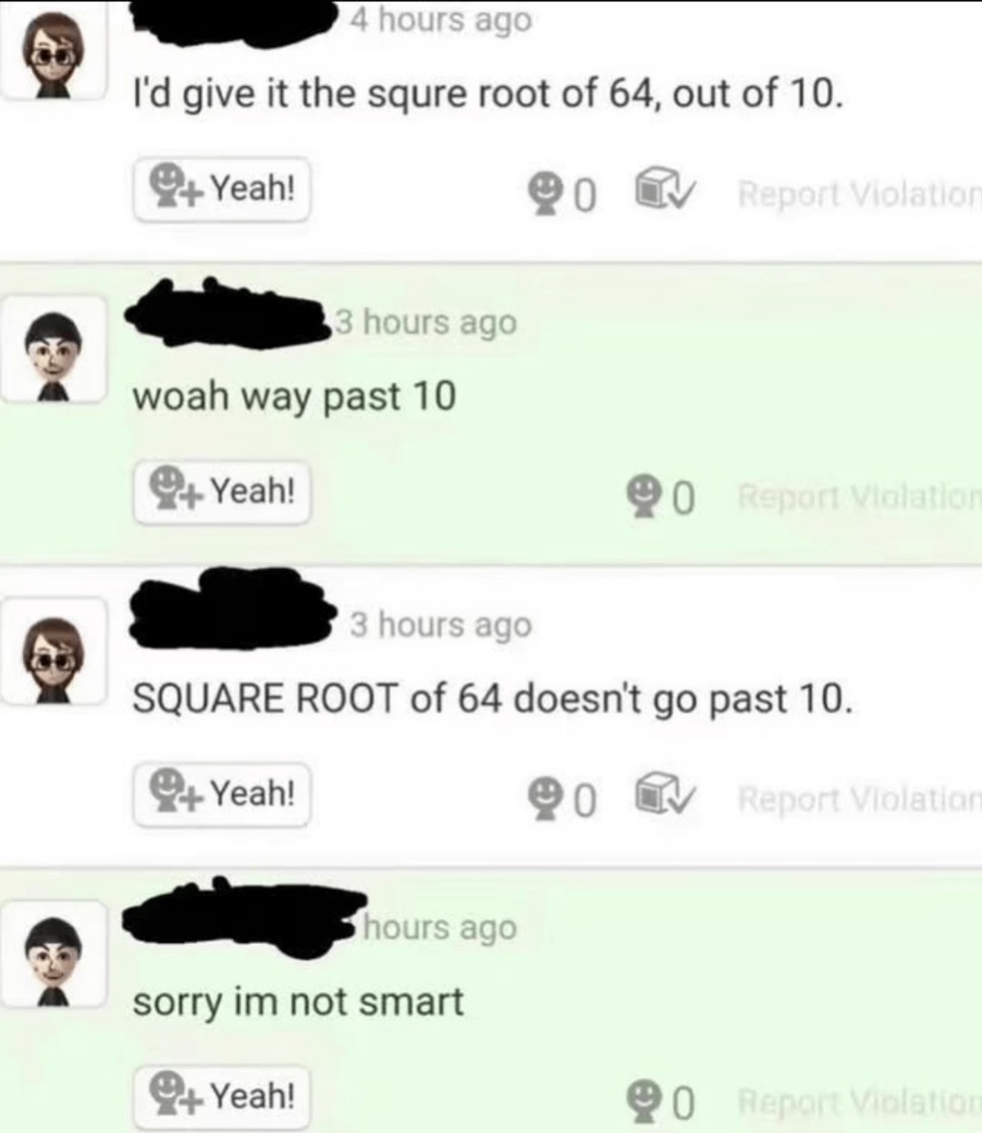 Square root of 64 out of 10 and now we’re all confused - meme