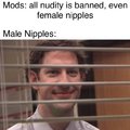 Male Nipples are OK, Female Nipples are NOT