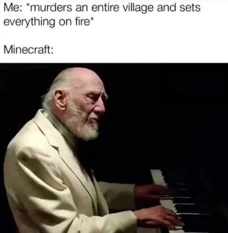Beautiful minecraft music on - meme