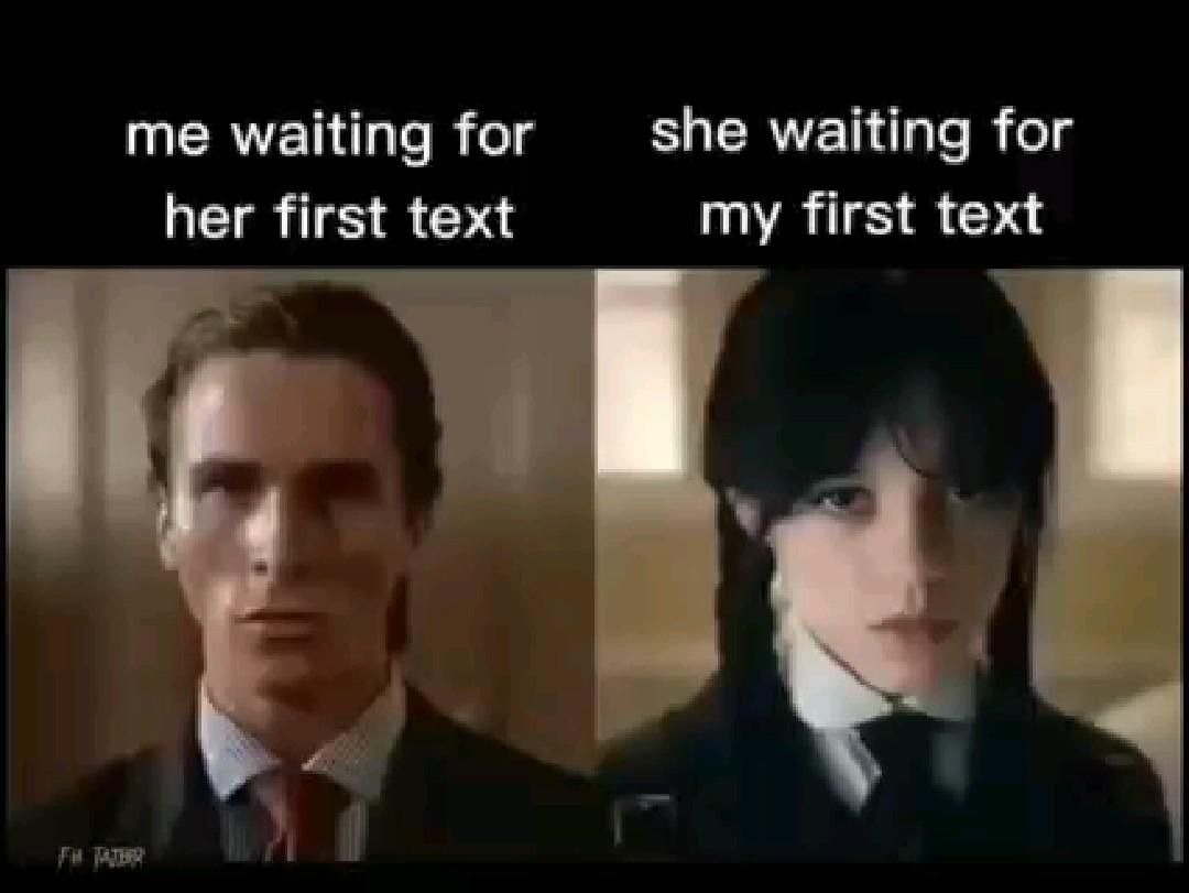 waiting for text meme