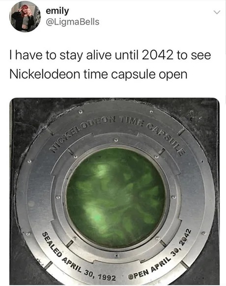 you can expect something dark from the Nickelodeon time capsule - meme