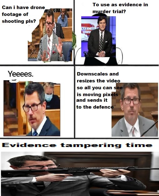 Evidence tampering is cool - meme