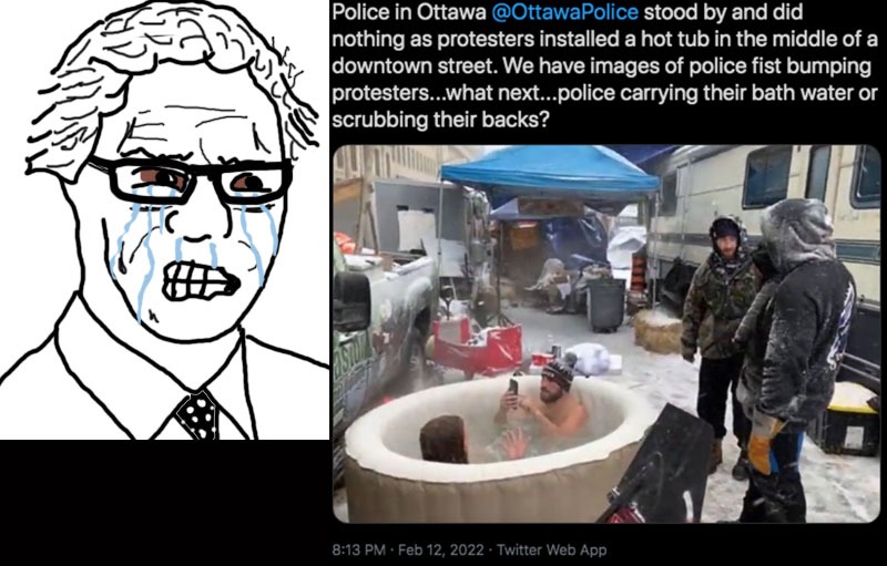 Convoy protest breaks Ottawa Citizen reporter - meme