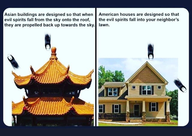 asian buildings - meme