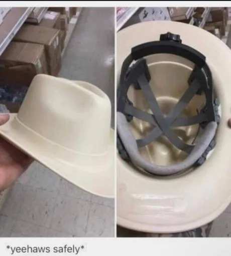 Cowboy safety - meme