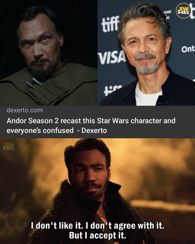 They recast him and we’re all pretending it’s fine - meme