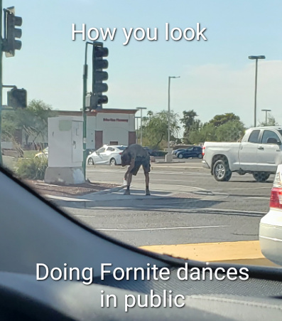 Drunk bum on 35th Ave, and Peoria. - meme