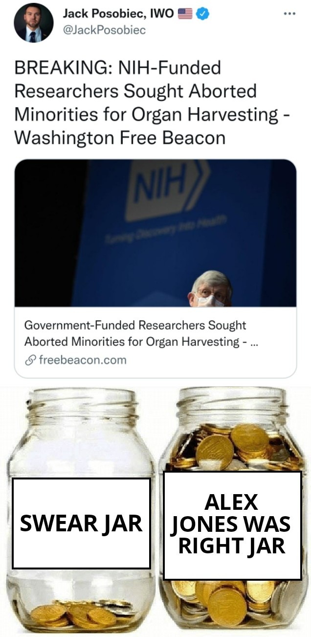 NIH is full of so much evil at the top... - meme