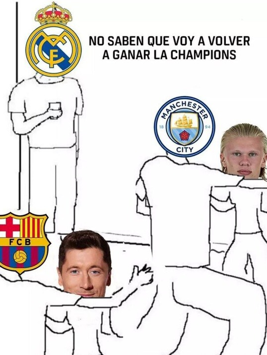 Real Madrid ganará la Champions - meme