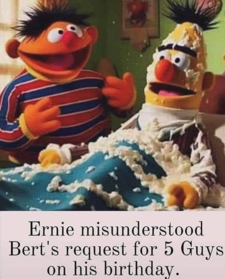 "Hey Bert, I'll grab a towel" - meme