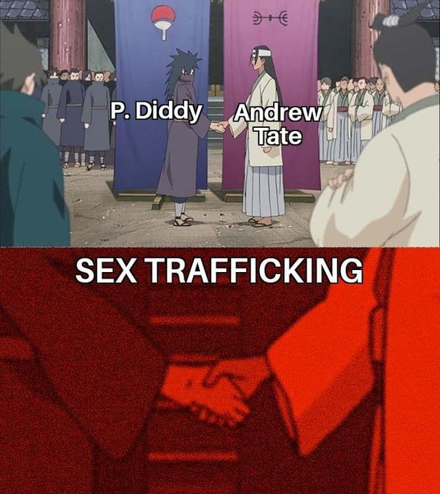 Diddy and Andrew Tate - meme