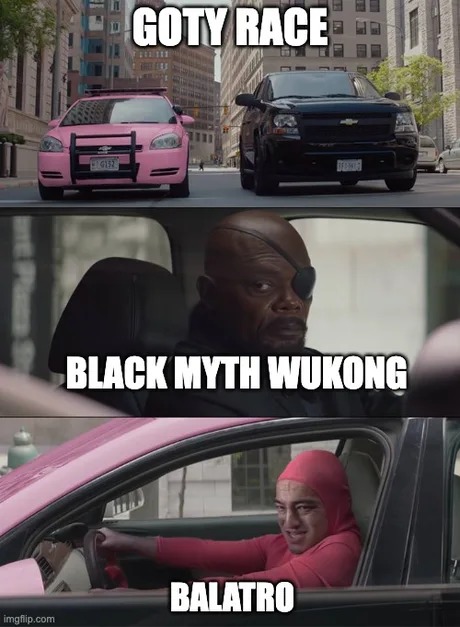 2024 Goty race meme