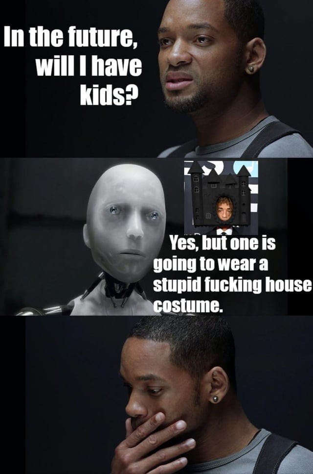 Will Smith about Jaden's house costume - meme